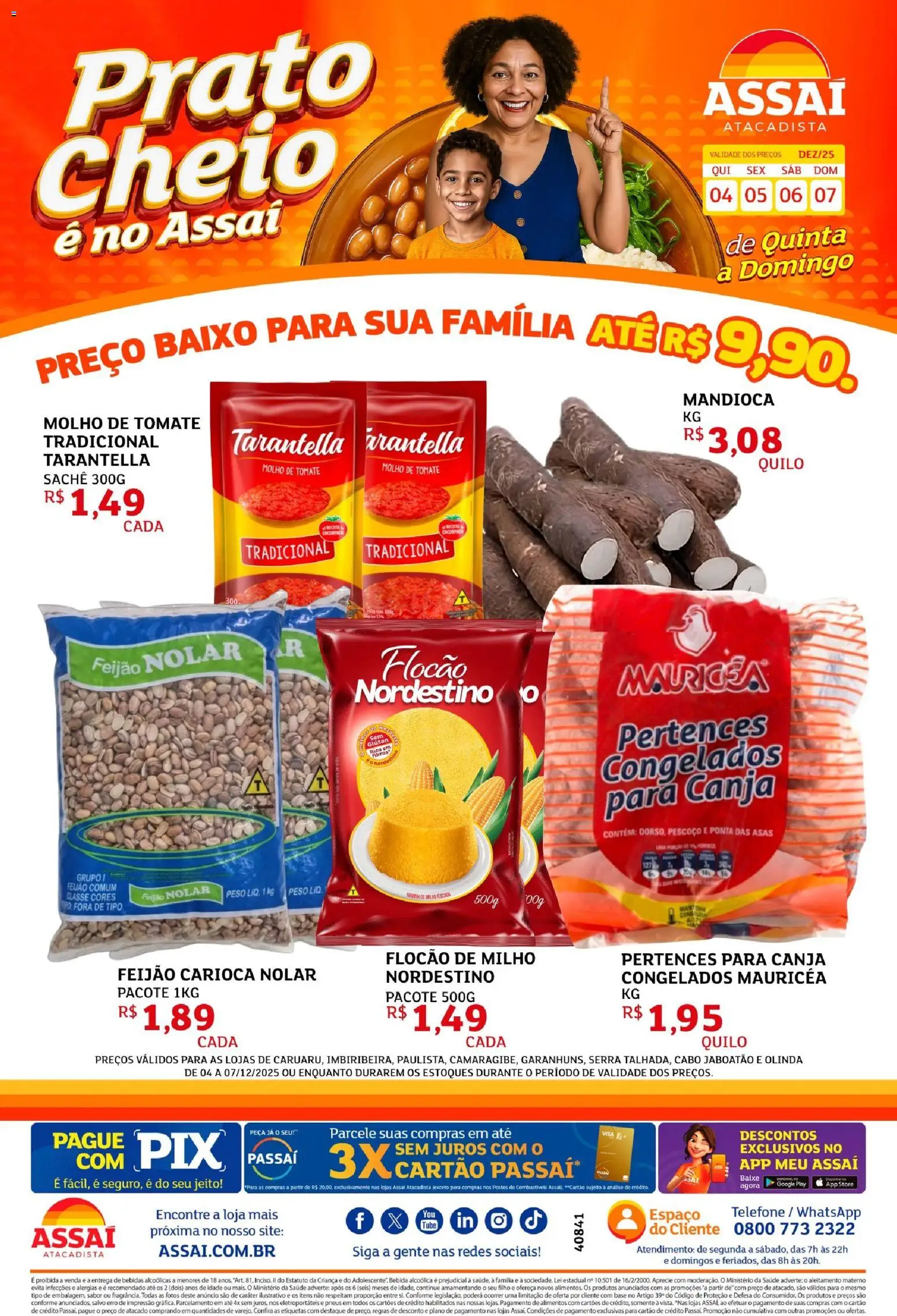 Pré-Visualização do folheto "Encarte - PE" da loja Assaí Atacadista válido a partir de 04/12/2025