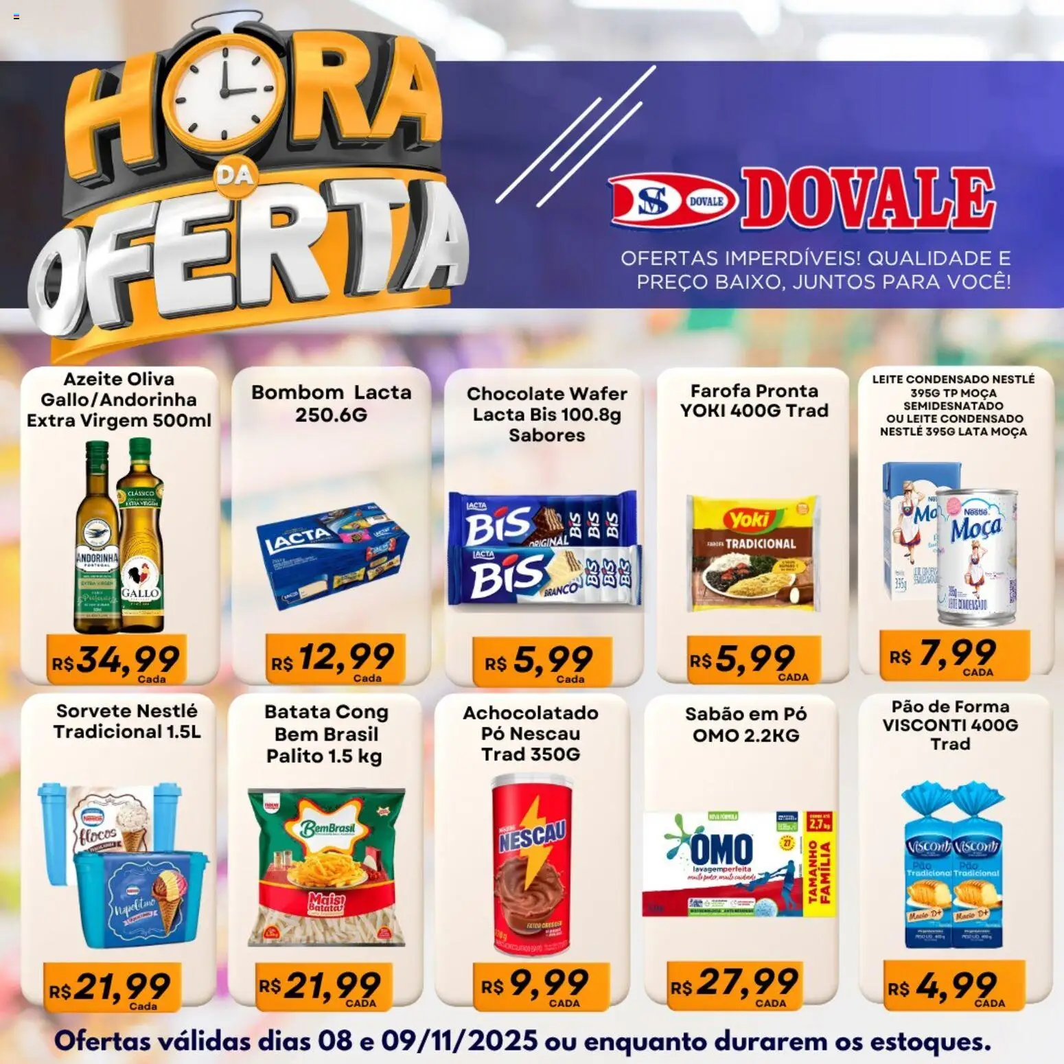 Pré-Visualização do folheto "Ofertas da semana" da loja Dovale válido a partir de 08/11/2025