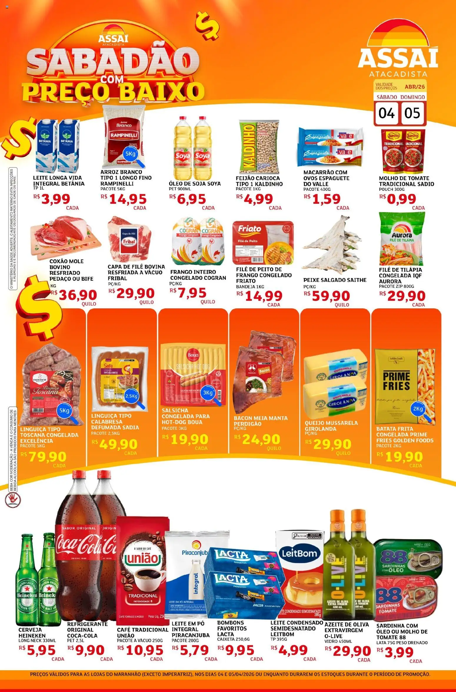 Pré-Visualização do folheto "Assaí Atacadista ofertas - MA" da loja Assaí Atacadista válido a partir de 04/04/2026