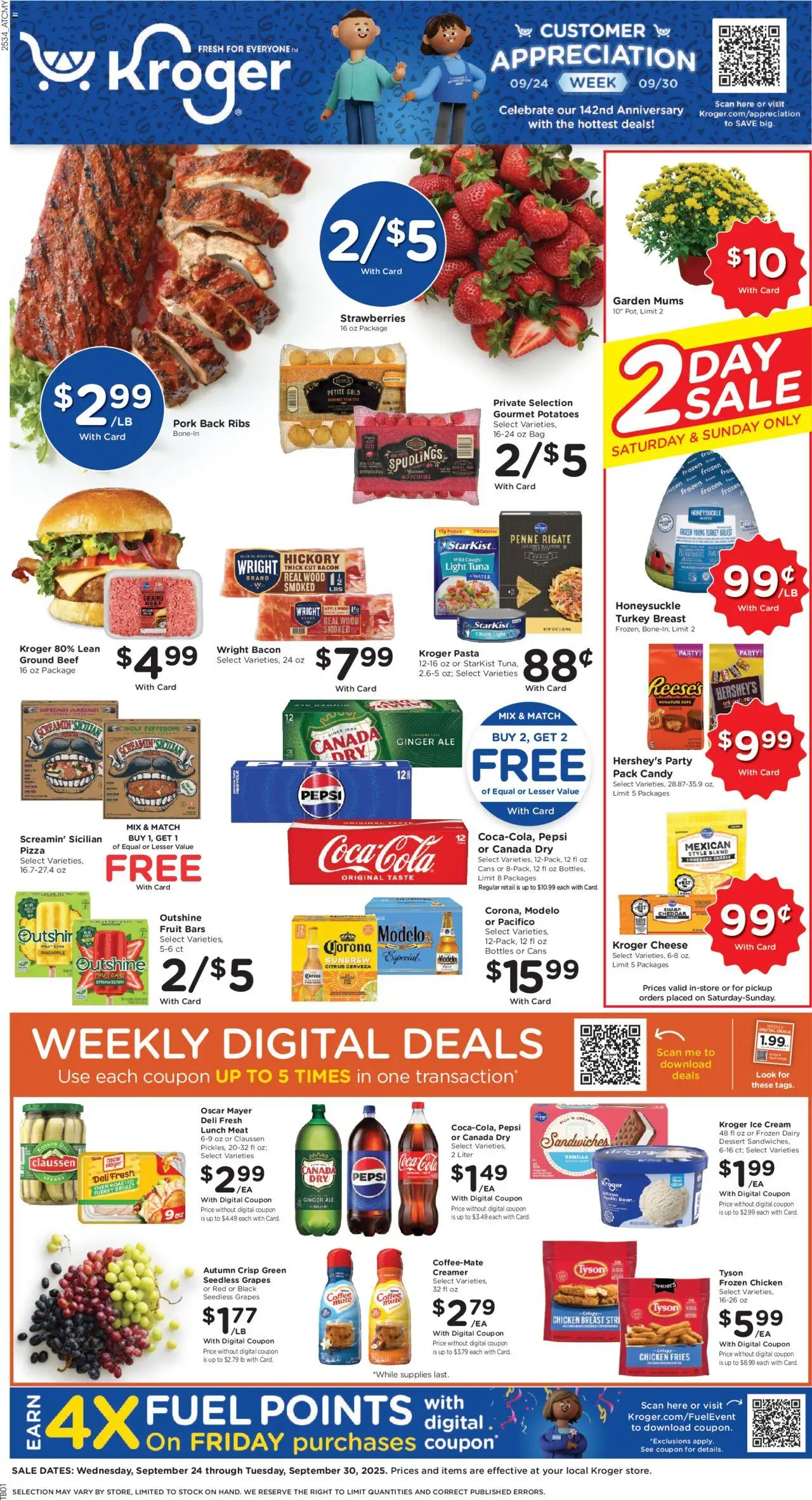 Ad Preview of Kroger Weekly Ad from 09/24/2025
