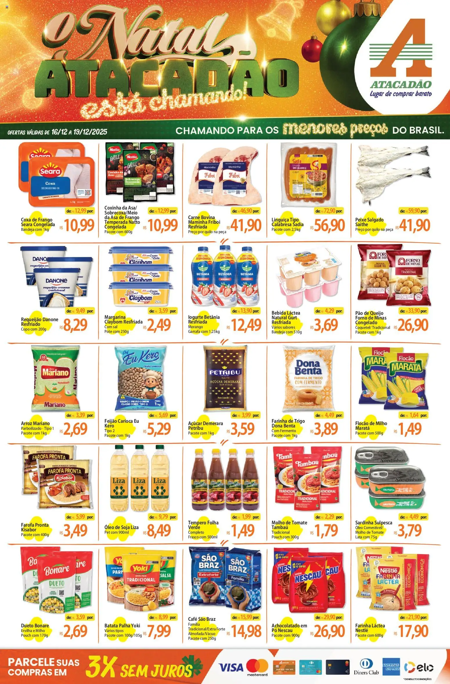 Pré-Visualização do folheto "Ofertas - PE" da loja Atacadão válido a partir de 16/12/2025