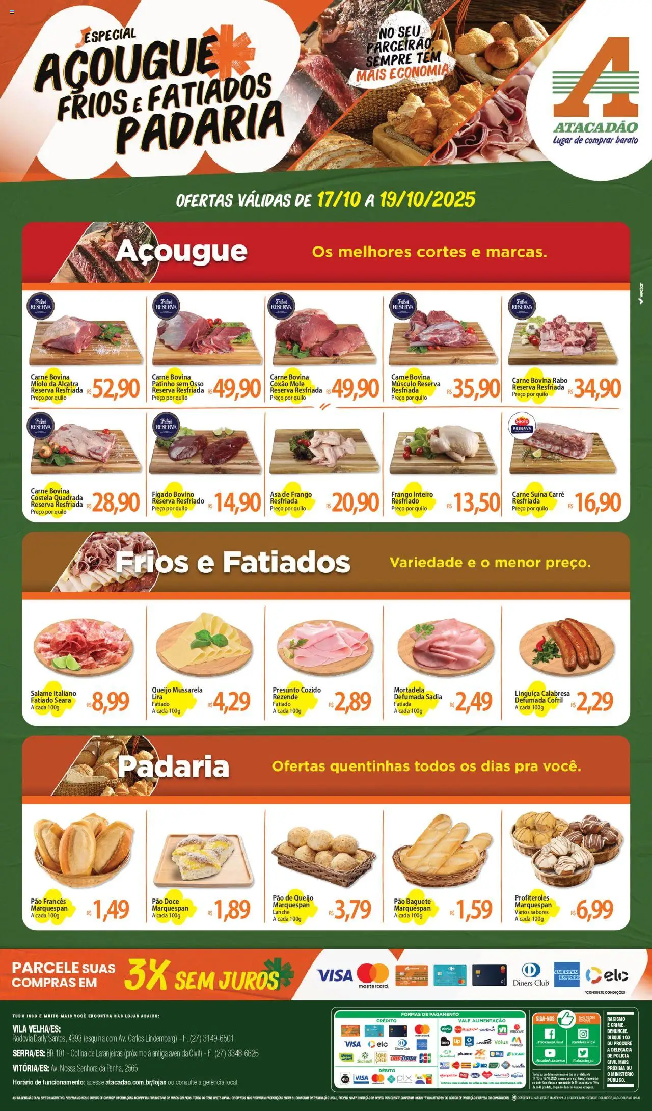 Atacadão folheto "Ofertas - ES" válido a partir de 17/10/2025 - número de página 1