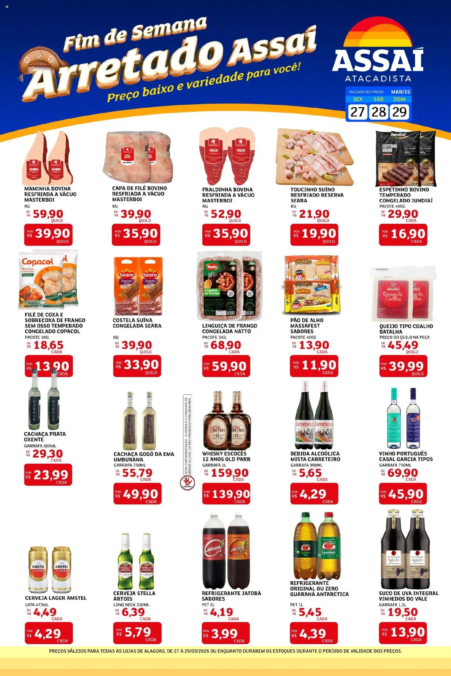 Pré-Visualização do folheto "Assaí Atacadista ofertas - AL" da loja Assaí Atacadista válido a partir de 27/03/2026