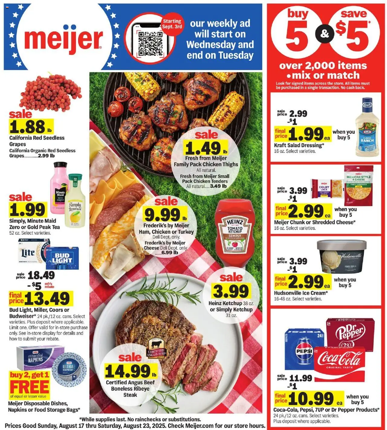 MEIJER AD from 08/17/2025 - Weekly Ad - PREVIEW - Page number 1