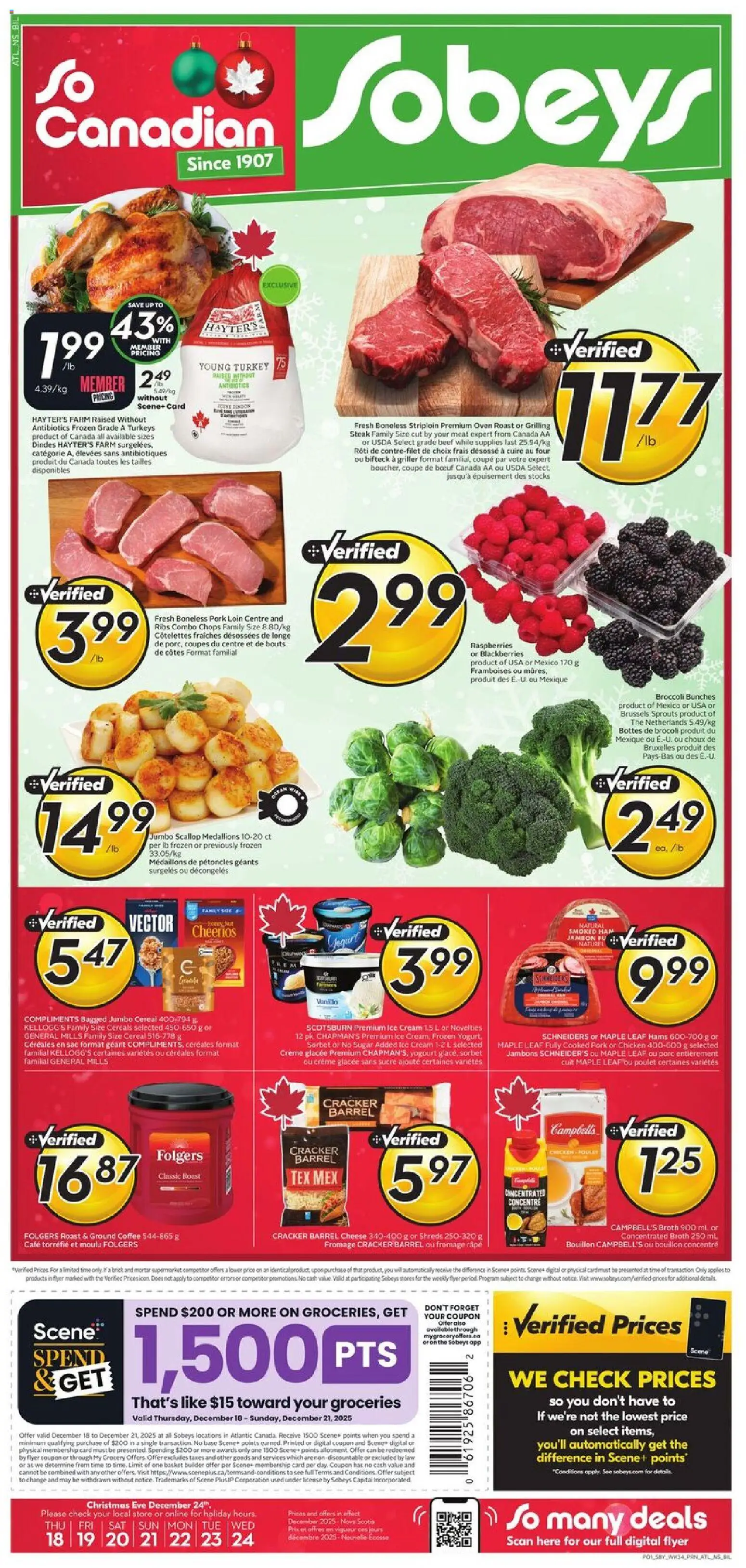 Preview of leaflet Weekly Flyer - NS from shop Sobeys is valid from Dec 18, 2025