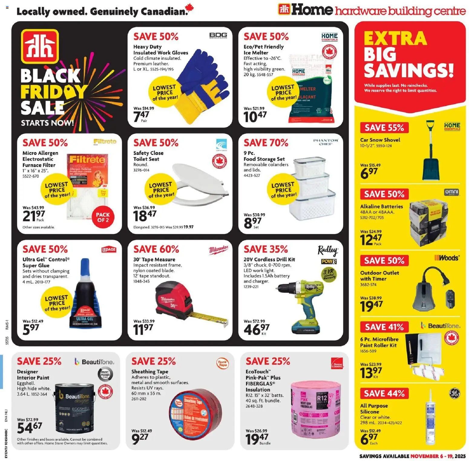 Preview of leaflet Weekly Flyer - NL from shop Home Hardware is valid from Nov 06, 2025
