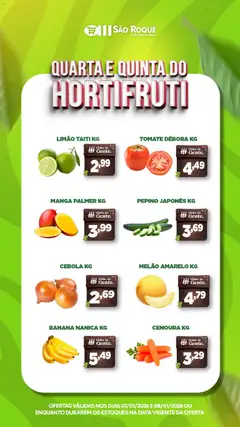 Pré-Visualização do folheto "Ofertas da semana" da loja São Roque Supermercados válido a partir de 07/01/2026