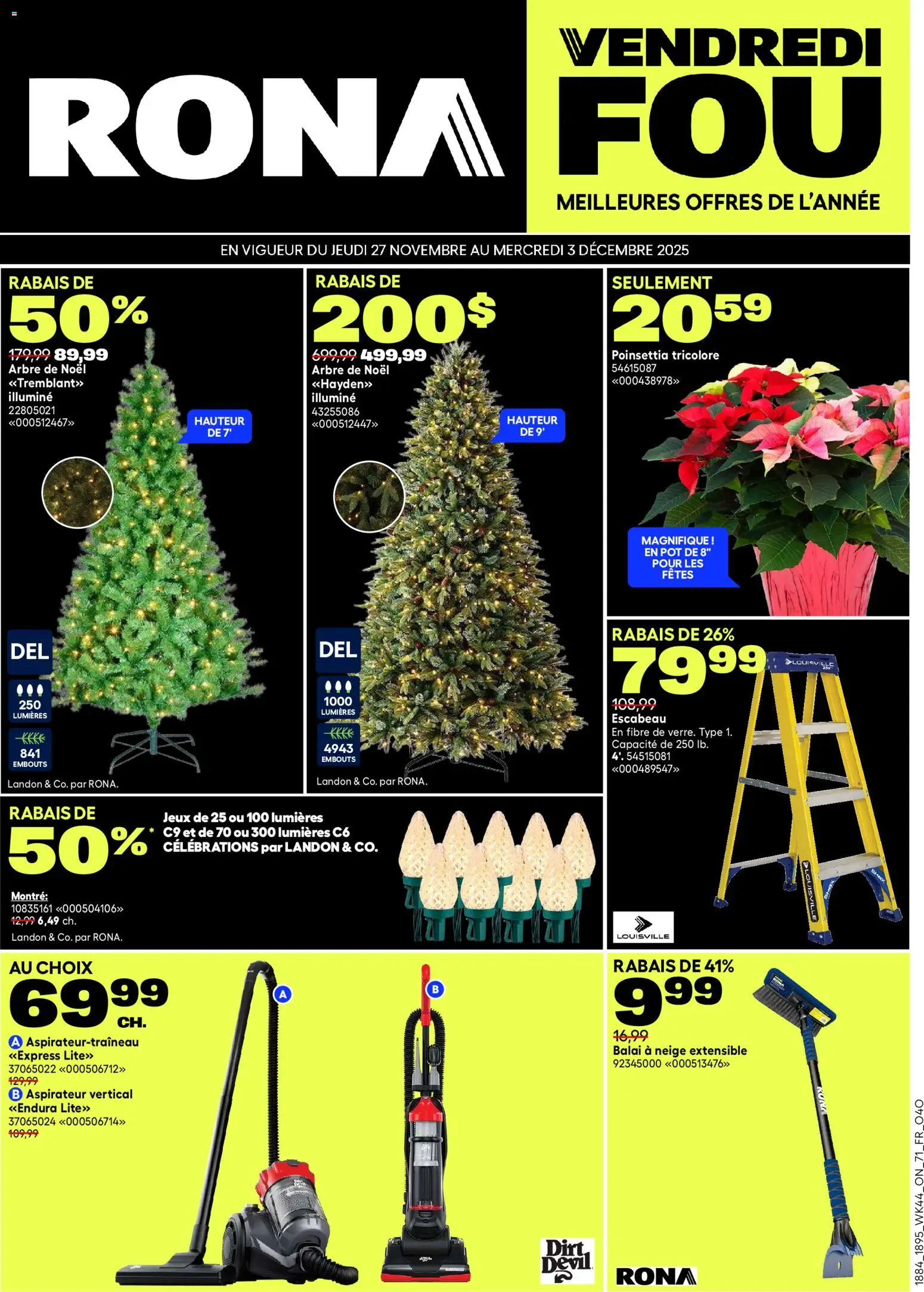 Preview of leaflet Black Friday from shop Rona is valid from Nov 27, 2025