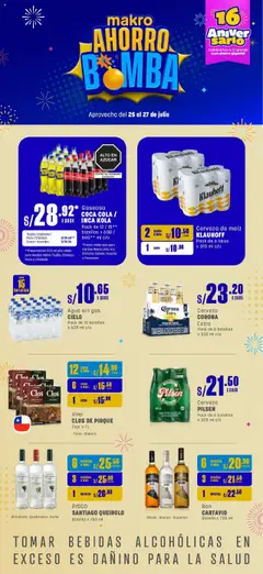 Vista previa de Makro Bomba FDS #4 de la tienda Makro válido desde 25/07/2025