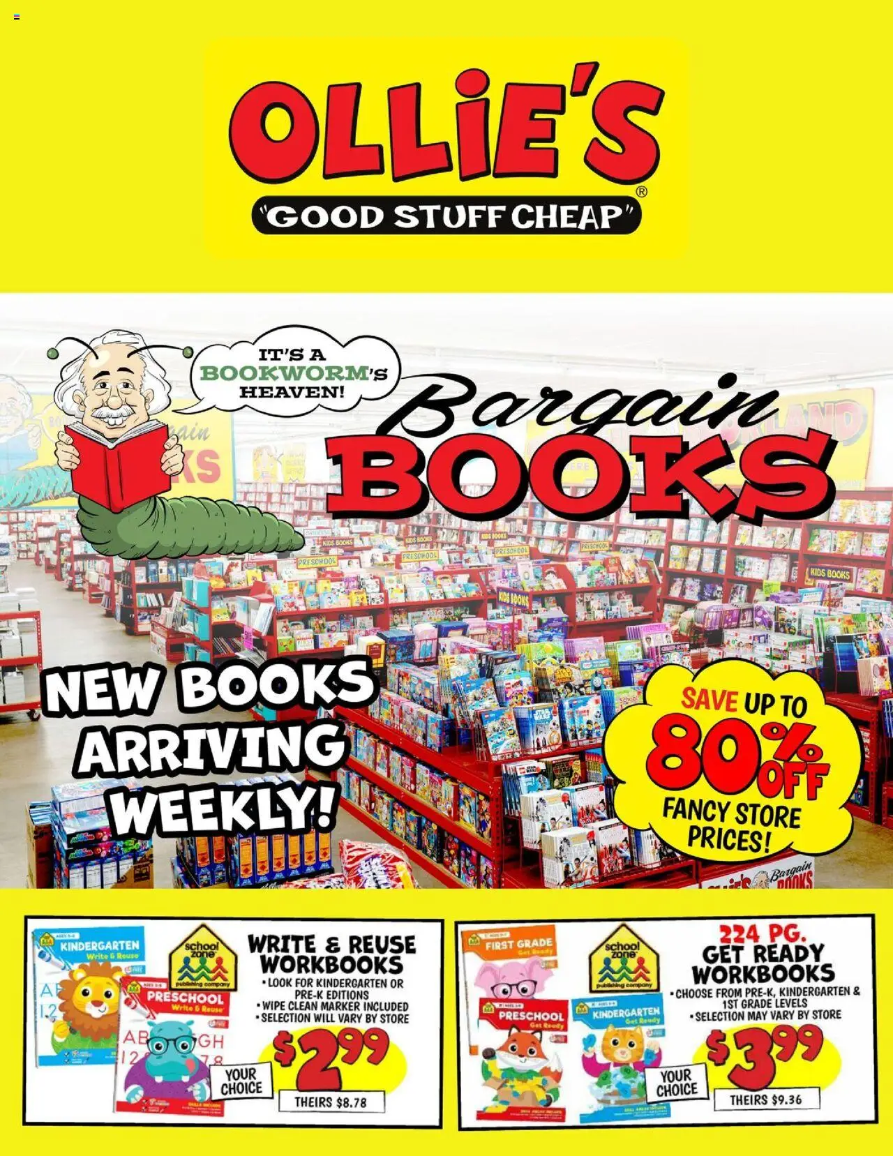 Ollie's Weekly Ad from 08/19/2025 - Flyer - Page number 1 - Books