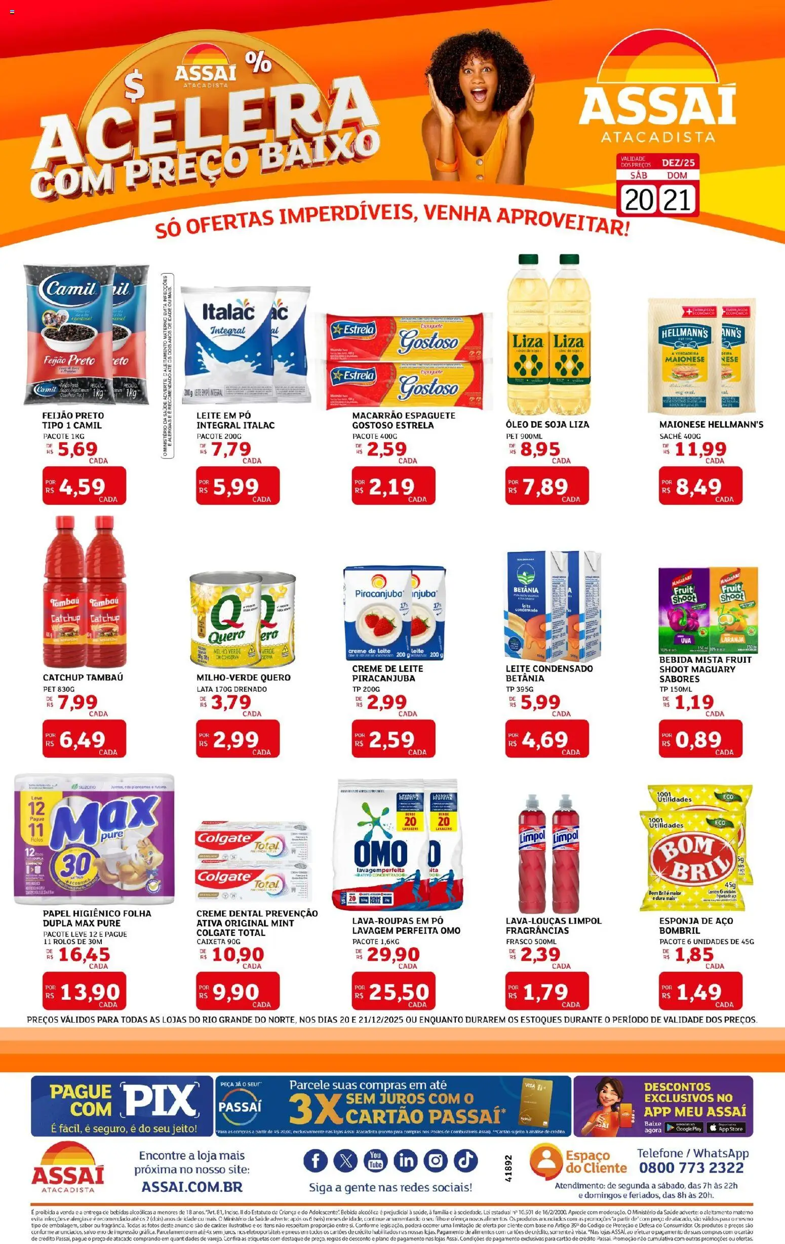 Pré-Visualização do folheto "Encarte - RN" da loja Assaí Atacadista válido a partir de 20/12/2025