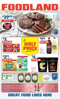 Preview of catalogue Catalogue from shop Foodland valid 11/02/2026