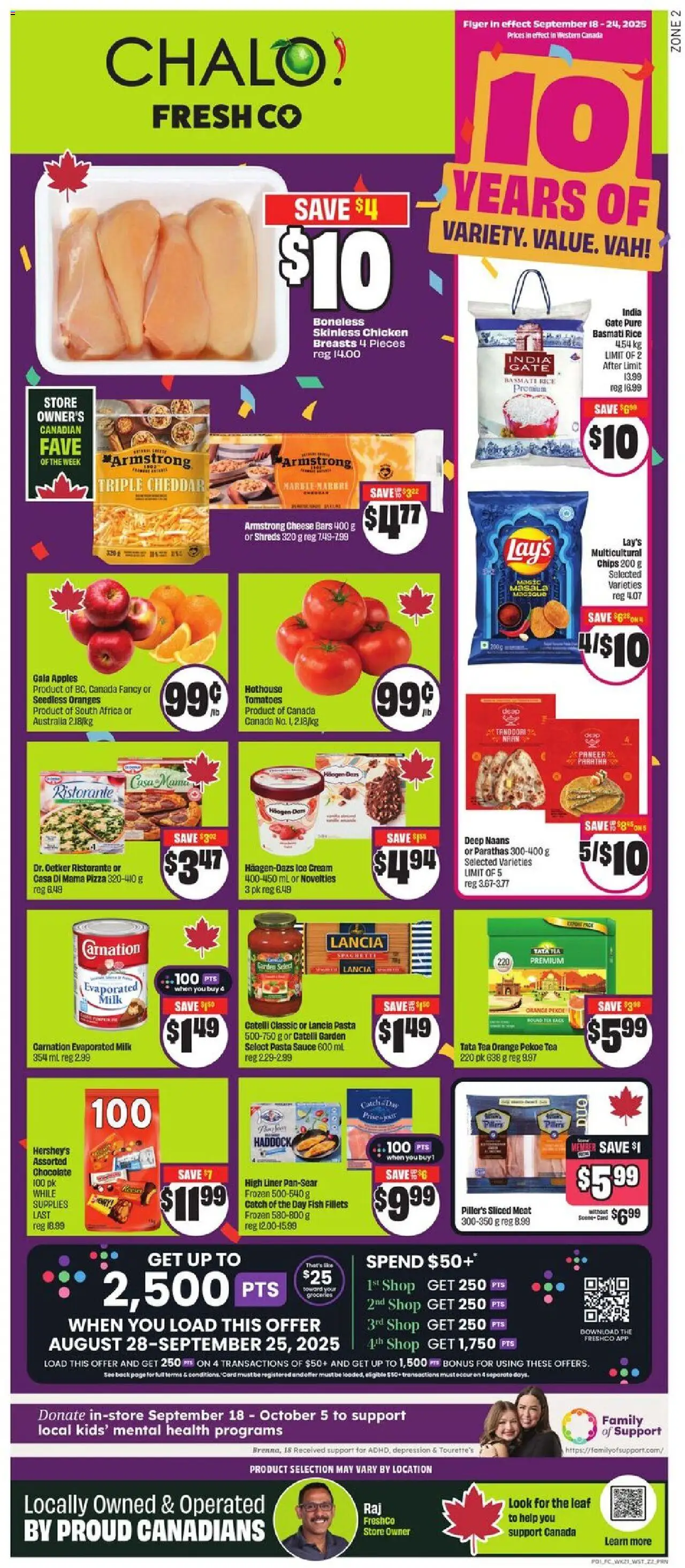 FreshCo flyer valid from Sep 18, 2025 - page number 1