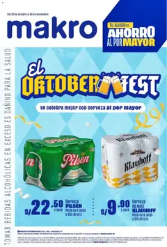 Vista previa de Diptico Oktober fest Vig#22 de la tienda Makro válido desde 23/10/2025