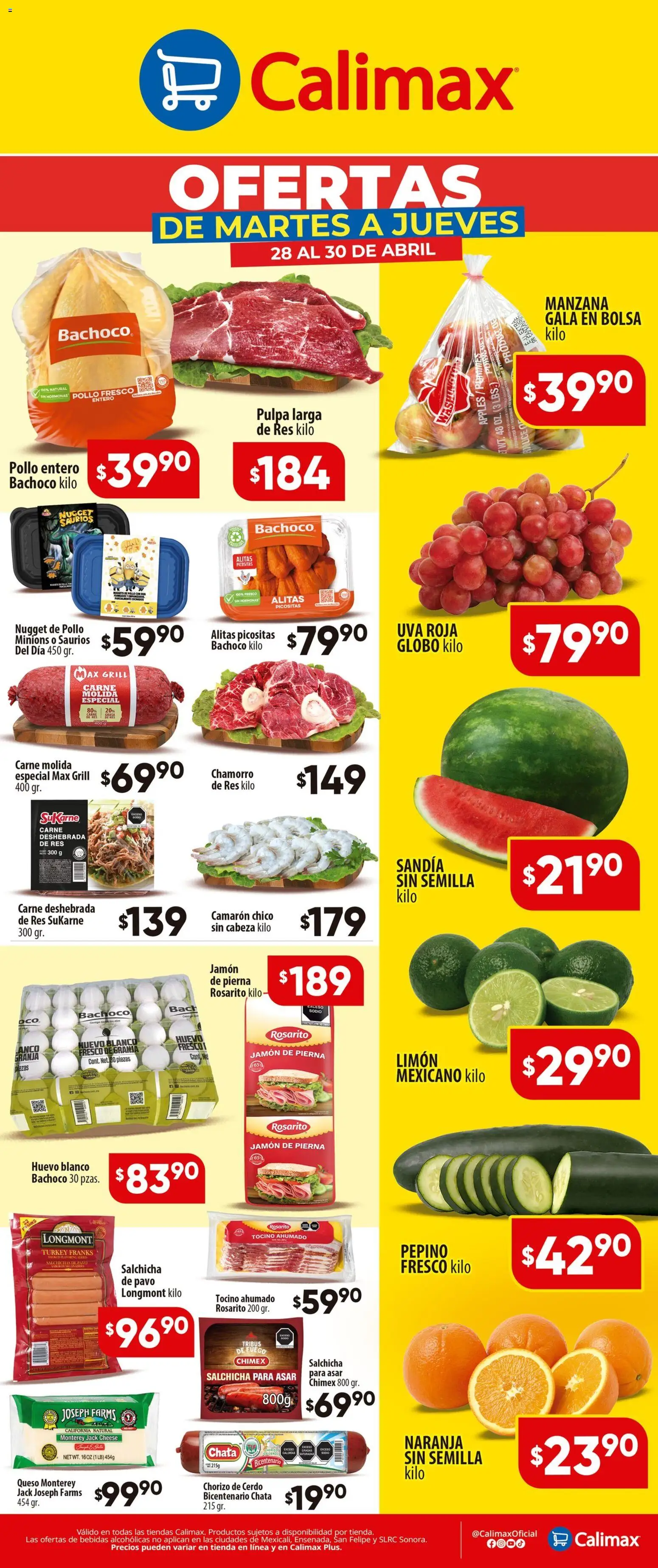Vista previa las ofertas de la tienda Calimax - Calimax folleto desde el 28/04/2026 