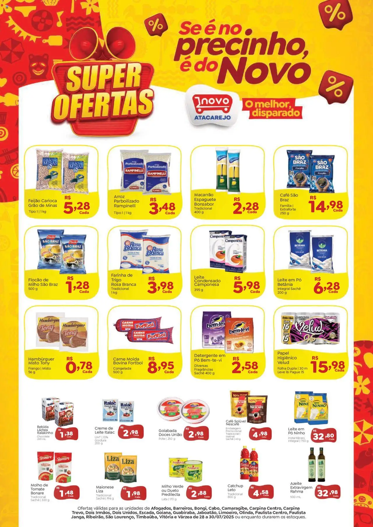 Novo Atacarejo folheto "Ofertas da semana" válido a partir de 28/07/2025 - número de página 1