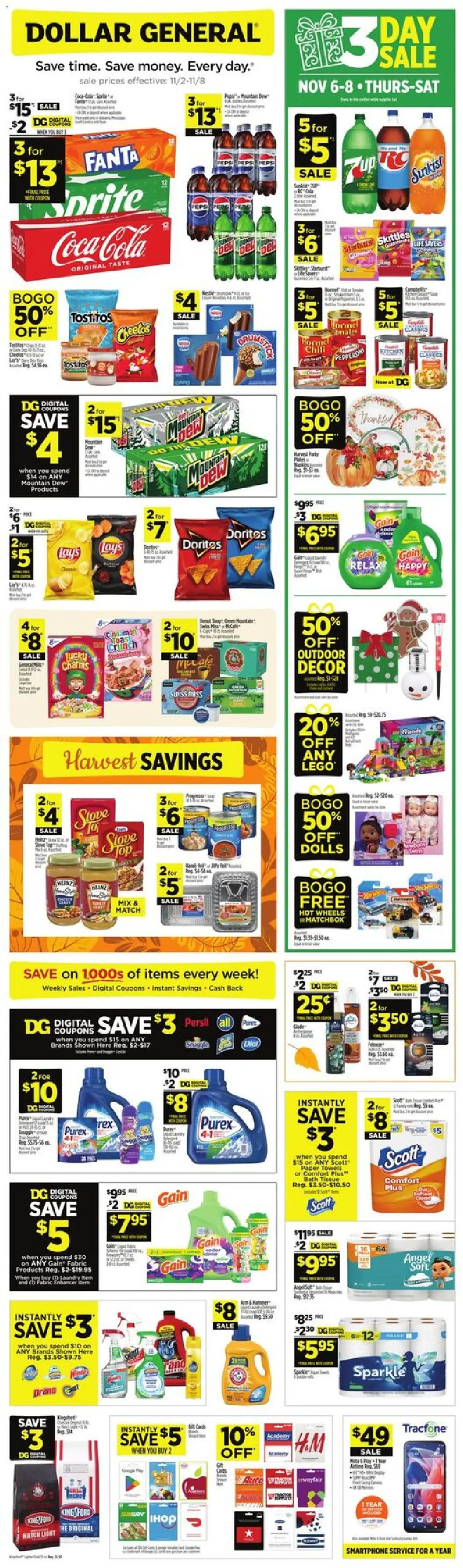 Ad Preview of Dollar General Weekly Ad - TX from 11/02/2025