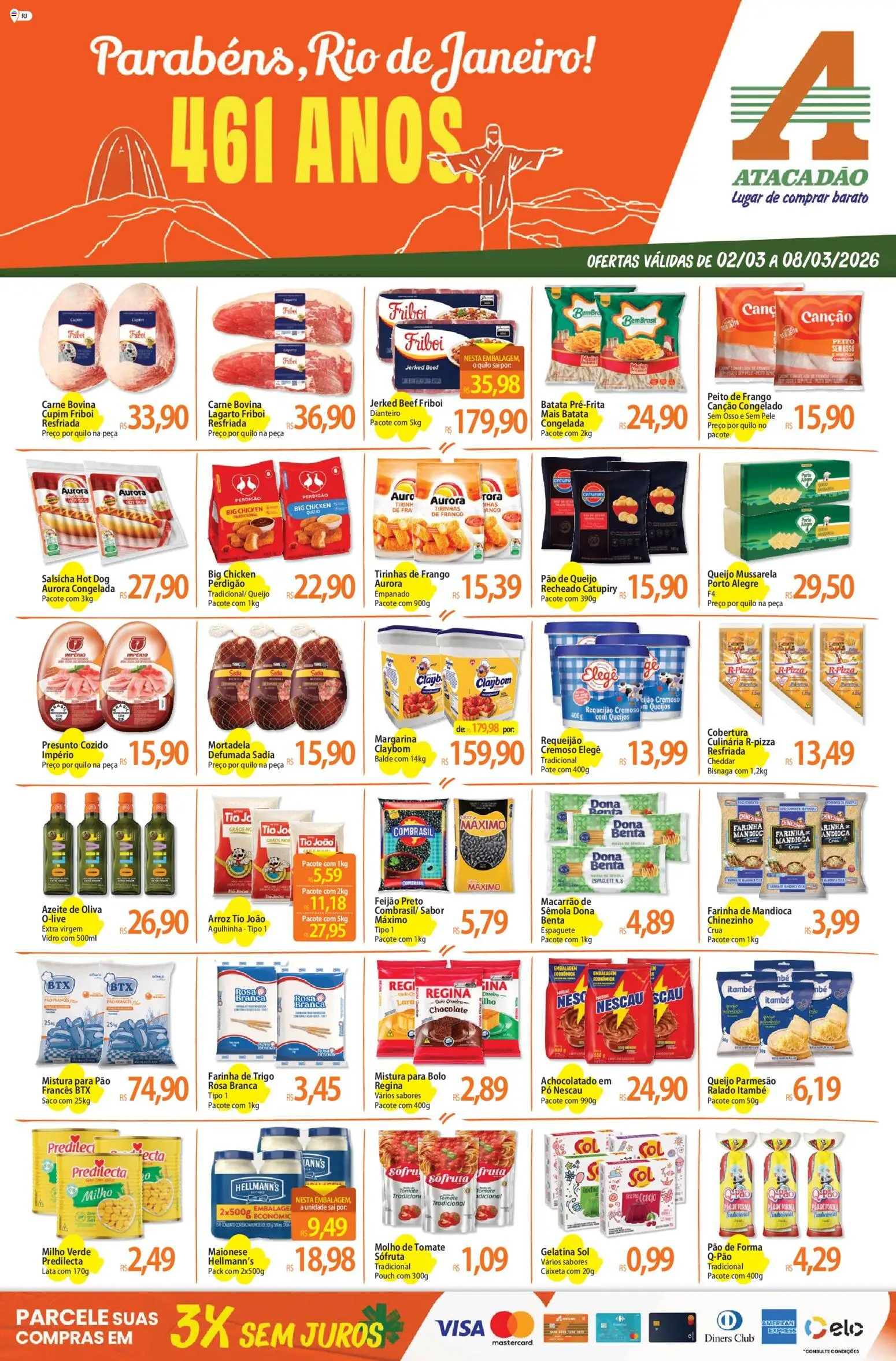 Pré-Visualização do folheto "ofertas - RJ" da loja Atacadão válido a partir de 02/03/2026