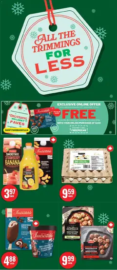 Un aperçu du dépliant Holiday Flyer - Kanata du magasin Food Basics est valide à partir 11 déc. 2025