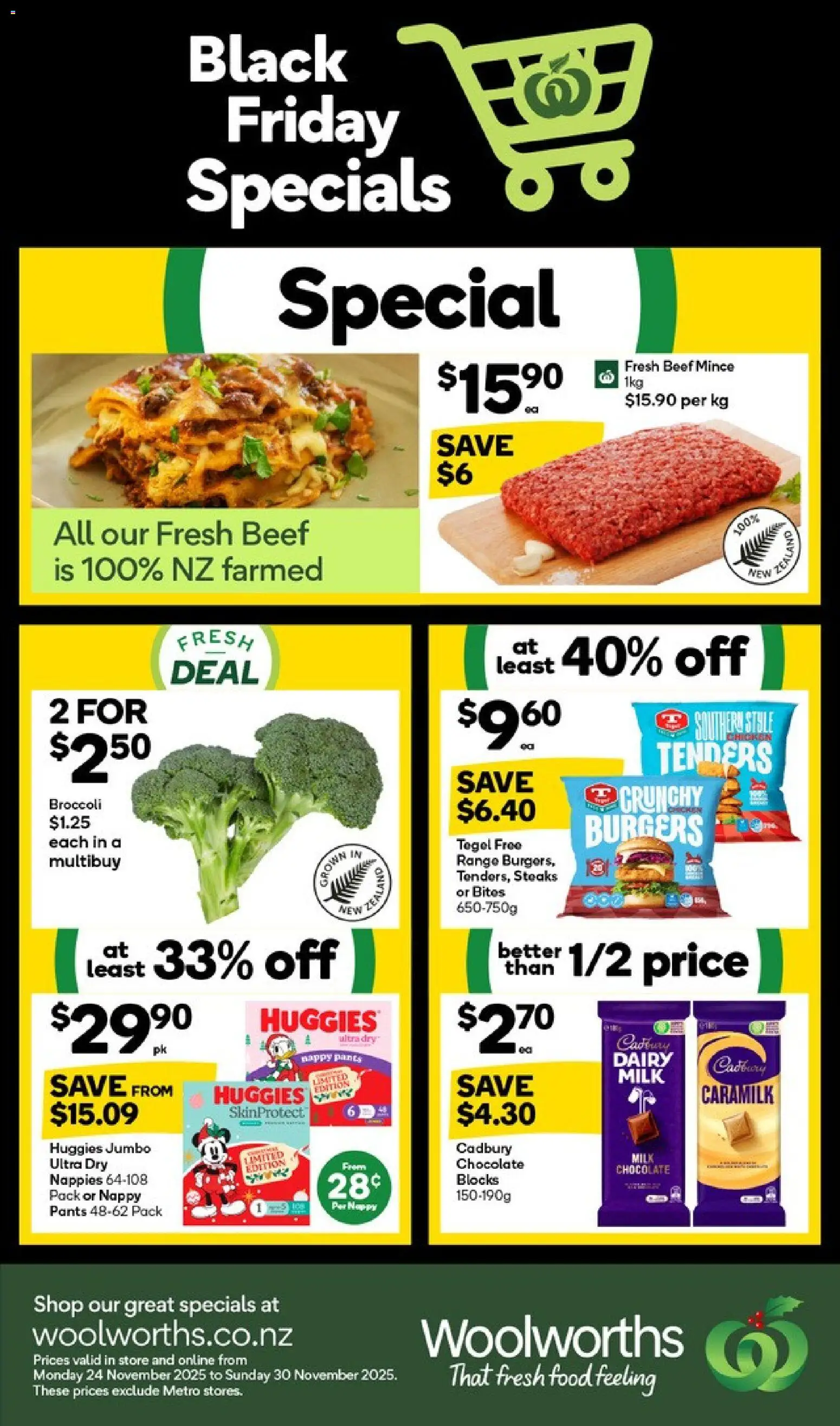 Preview of catalogue Black Friday from shop Woolworths valid 24 Nov 2025