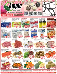 Un aperçu du dépliant Weekly flyer Toronto York du magasin Ample Food Market est valide à partir 19 déc. 2025