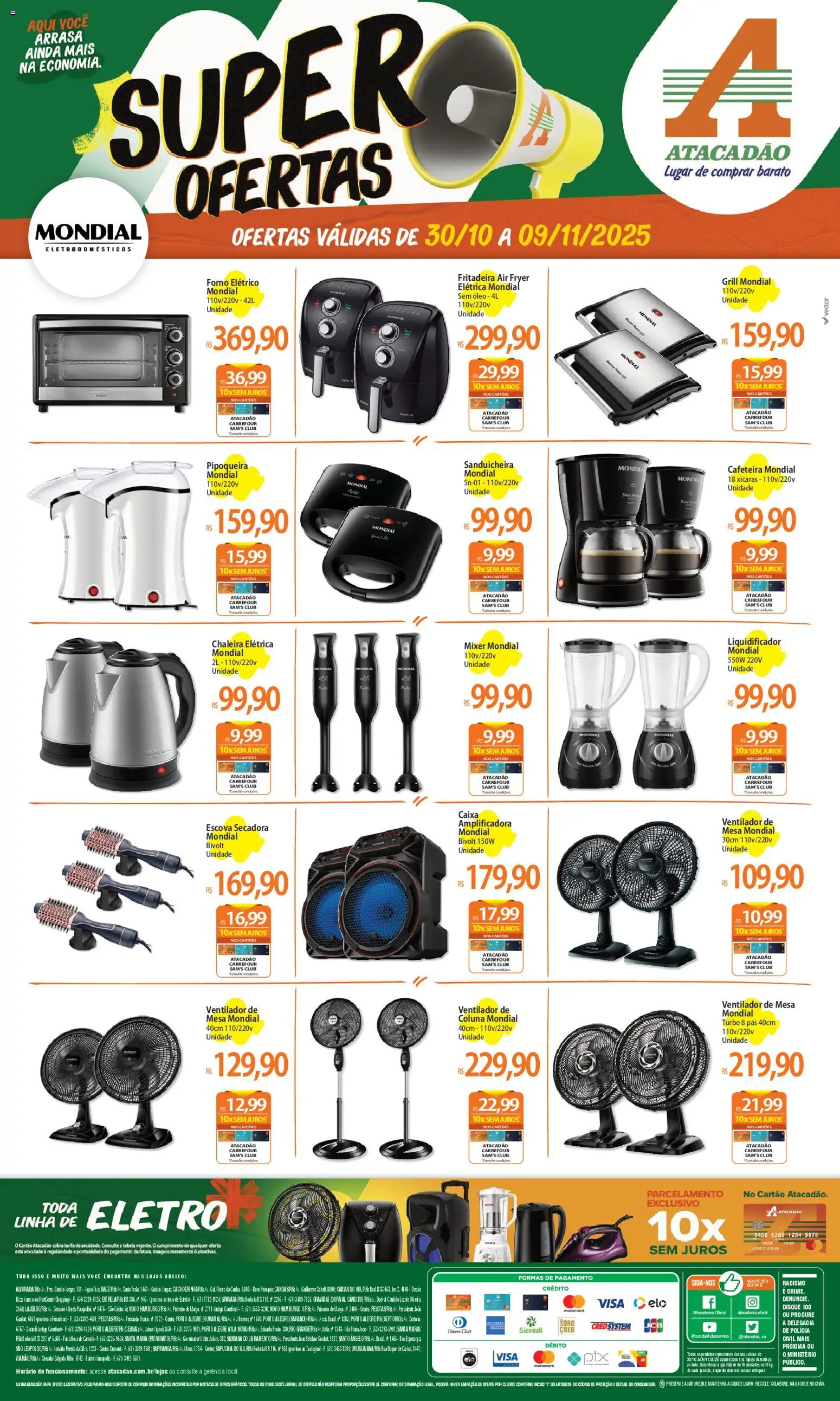 Pré-Visualização do folheto "Ofertas - RS" da loja Atacadão válido a partir de 30/10/2025