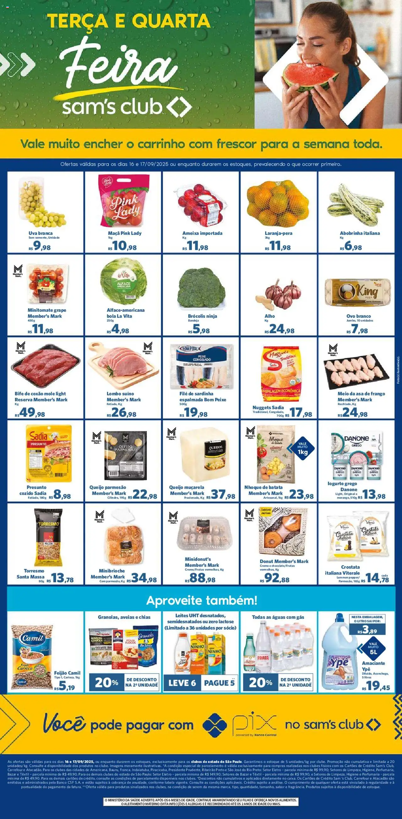Sam's Club folheto "Ofertas Feira" válido a partir de 16/09/2025 - número de página 1