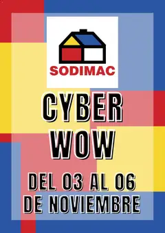 Vista previa de Cyber Wow aviso de la tienda Sodimac válido desde 29/10/2025