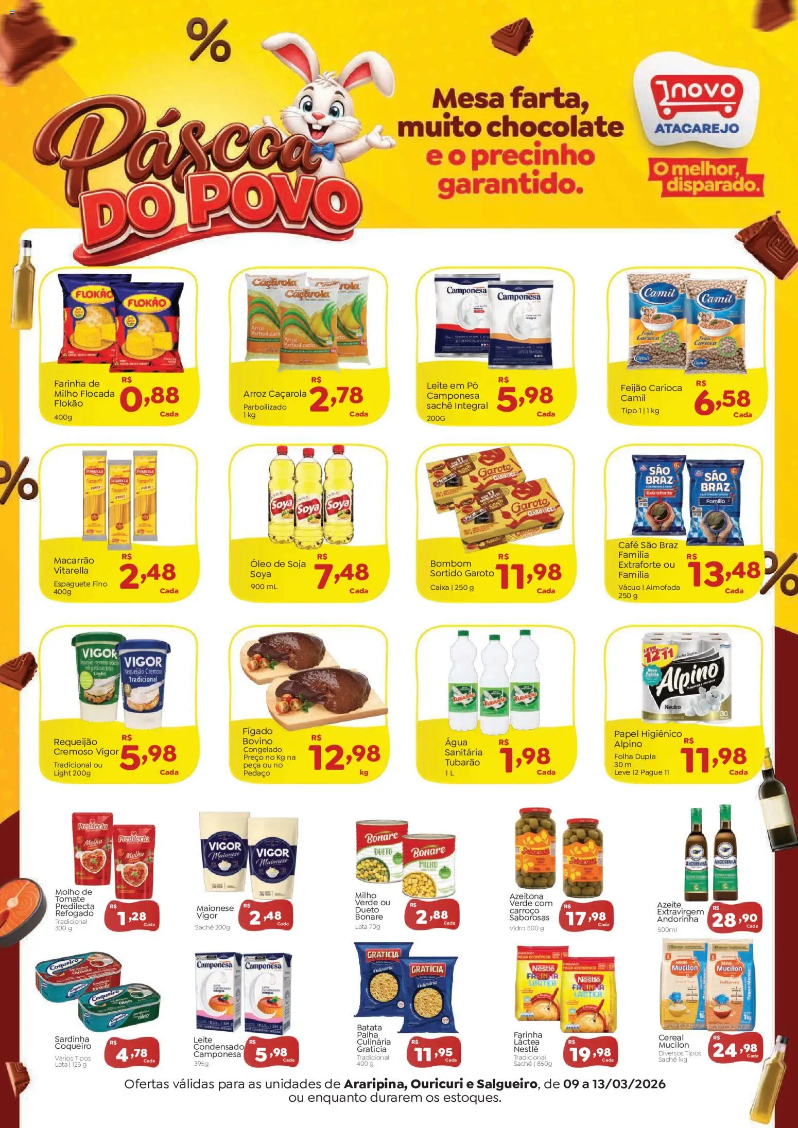 Pré-Visualização do folheto "Novo Atacarejo - Ofertas da semana" da loja Novo Atacarejo válido a partir de 09/03/2026