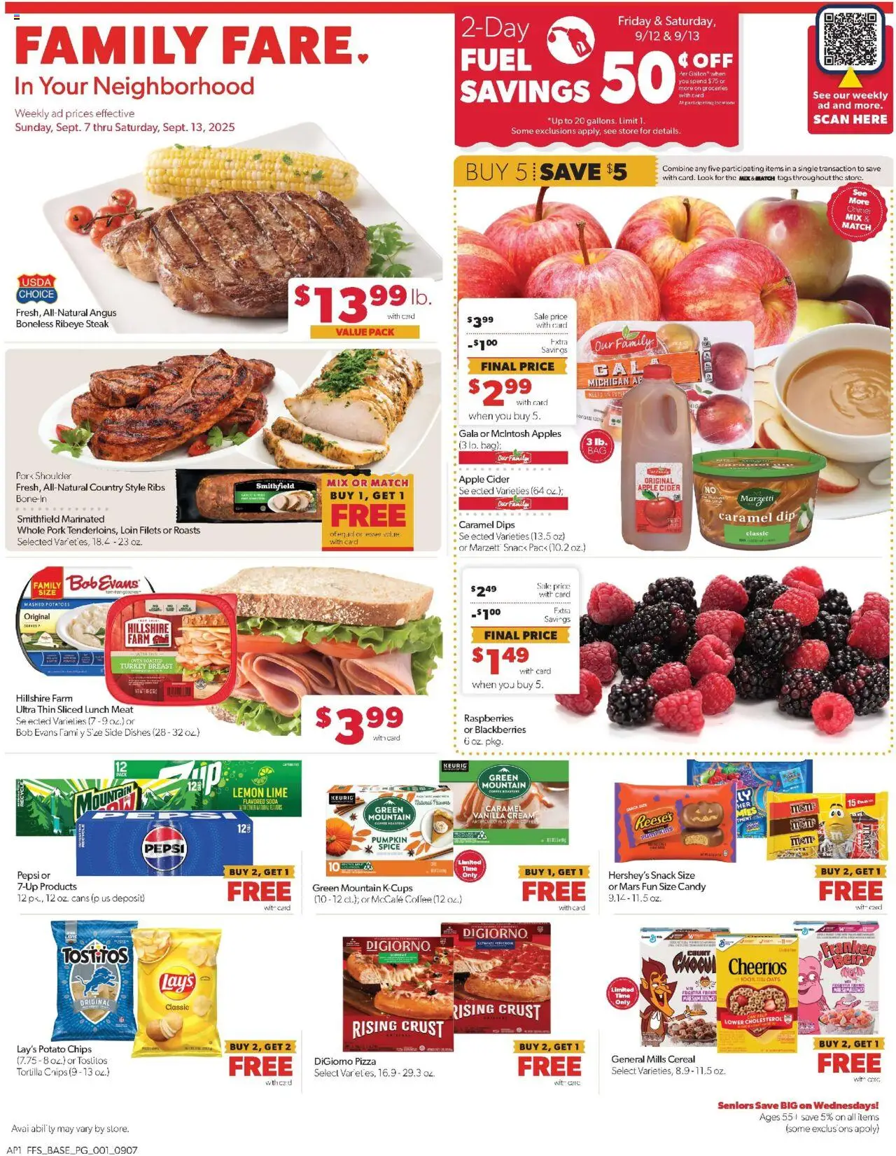 Family Fare Weekly Ad - MI from 09/07/2025 - Flyer - Page number 1