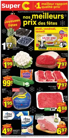 Preview of leaflet Sept-Îles from shop Super C is valid from Dec 18, 2025