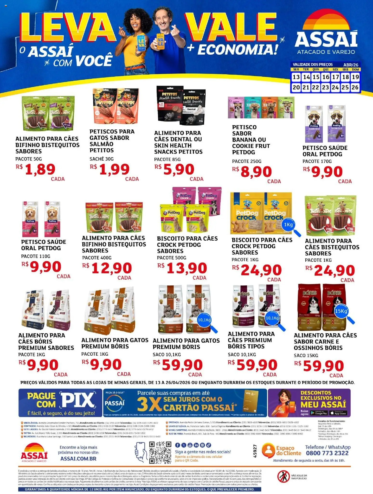 Pré-Visualização do folheto "Assaí Atacadista ofertas - MG" da loja Assaí Atacadista válido a partir de 13/04/2026