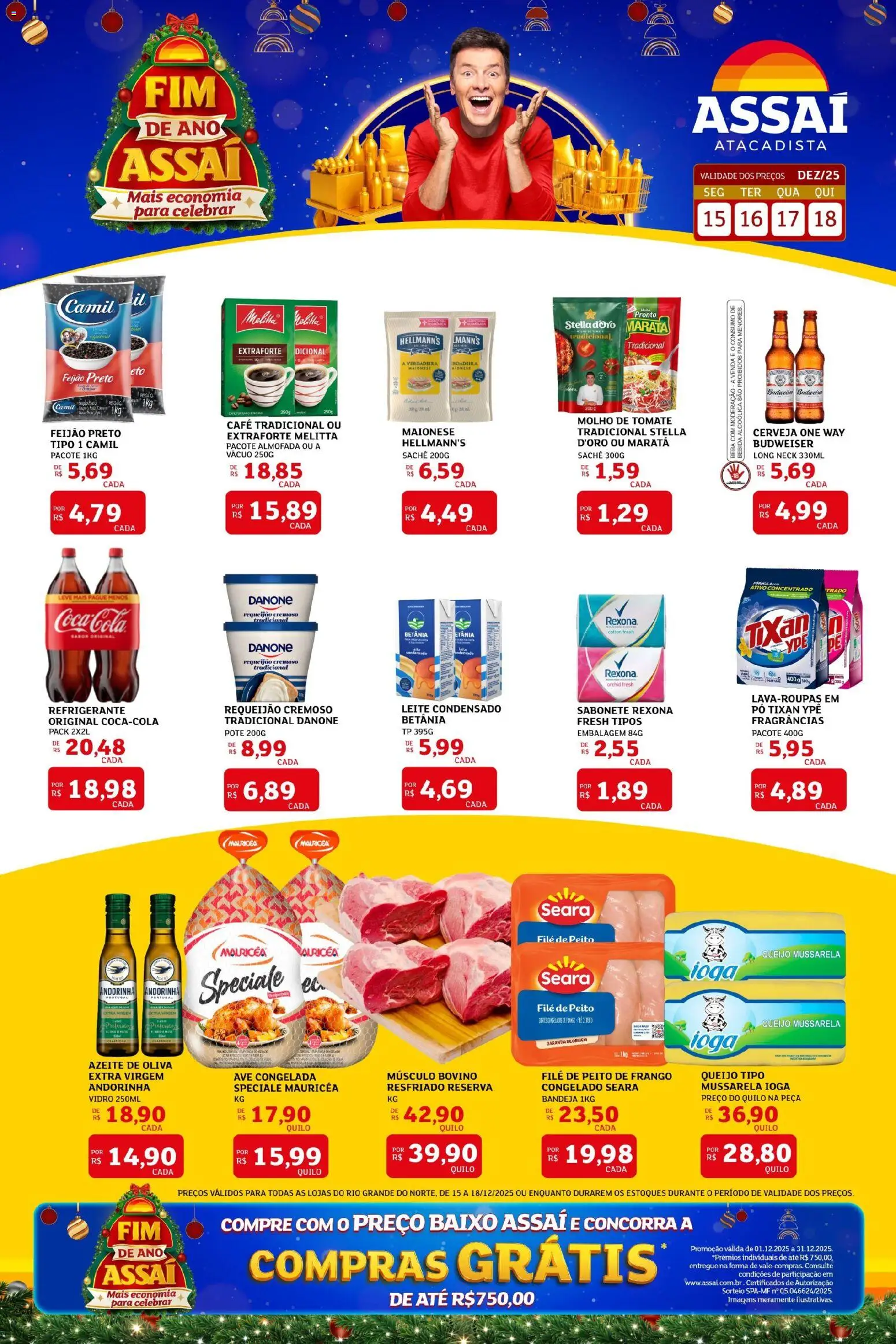 Pré-Visualização do folheto "Encarte - RN" da loja Assaí Atacadista válido a partir de 15/12/2025