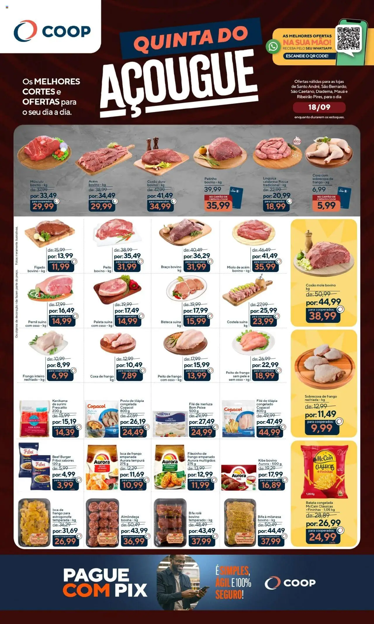 Coop folheto "Ofertas Quinta do Açougue" válido a partir de 18/09/2025 - número de página 1
