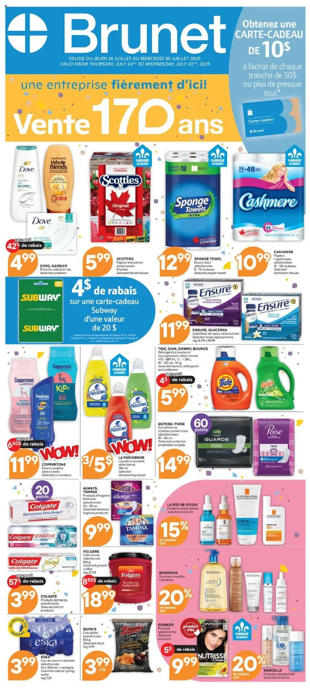 Brunet flyer valid from Jul 24, 2025 - page number 1