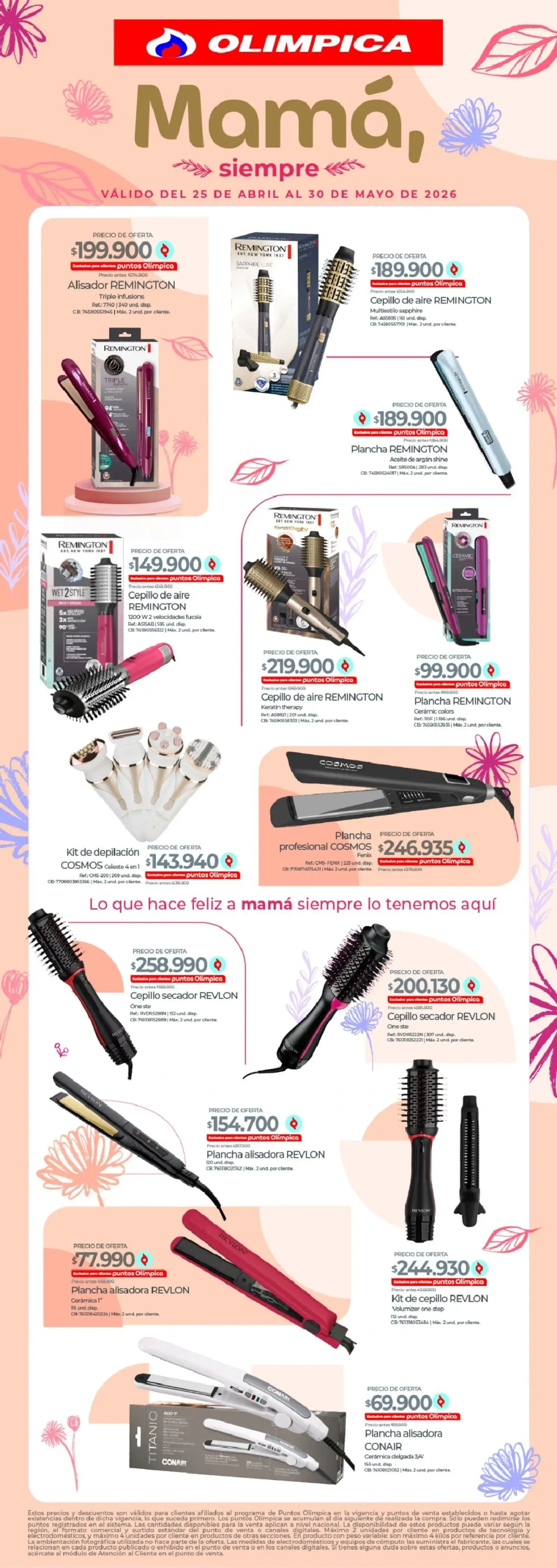  Vista previa del prospecto Olímpica catálogo - Especial Madres electro del almacen Olímpica válida del 25/04/2026 al 30/05/2026