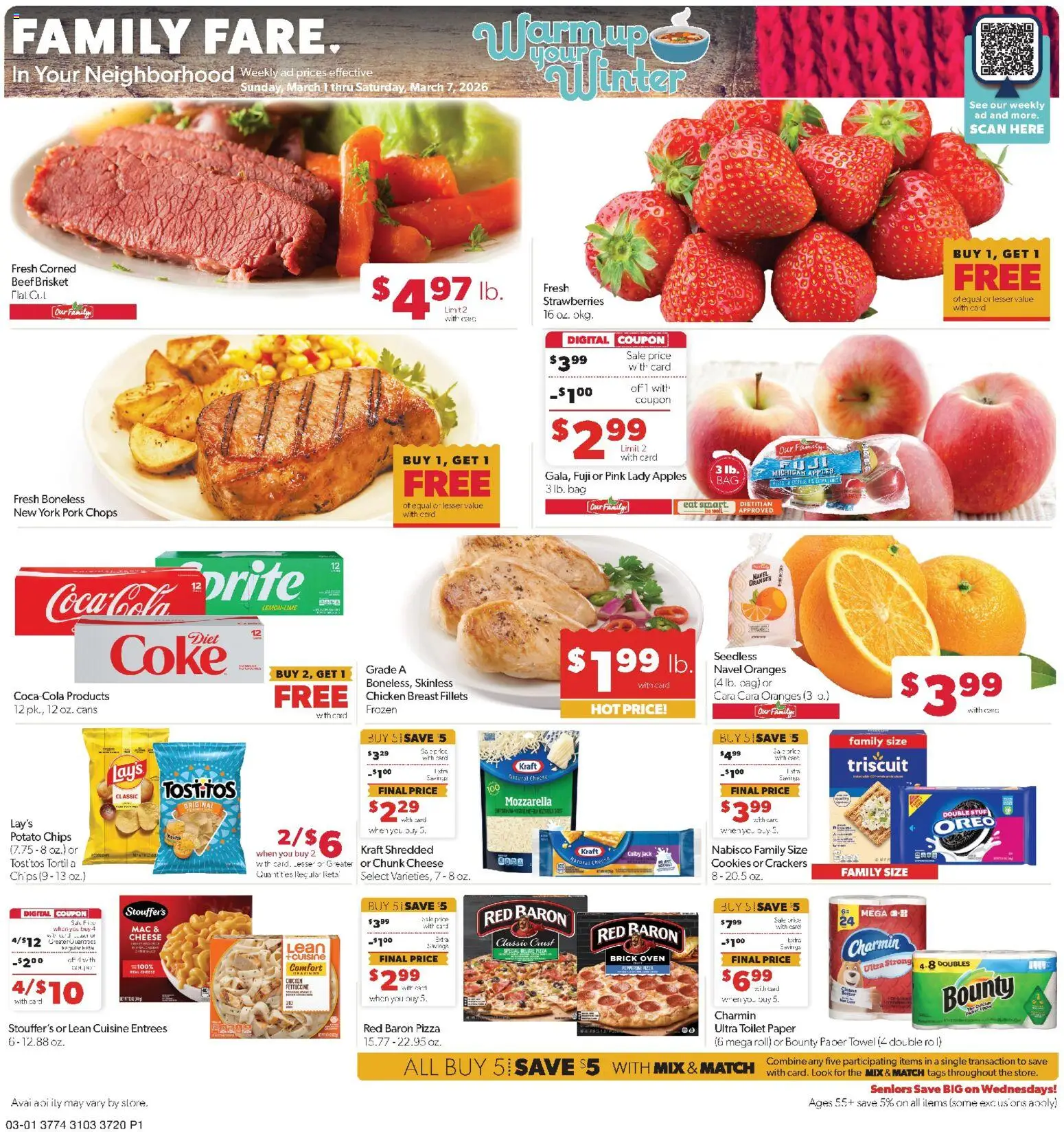 Ad Preview of Family Fare Weekly Ad from 03/01/2026