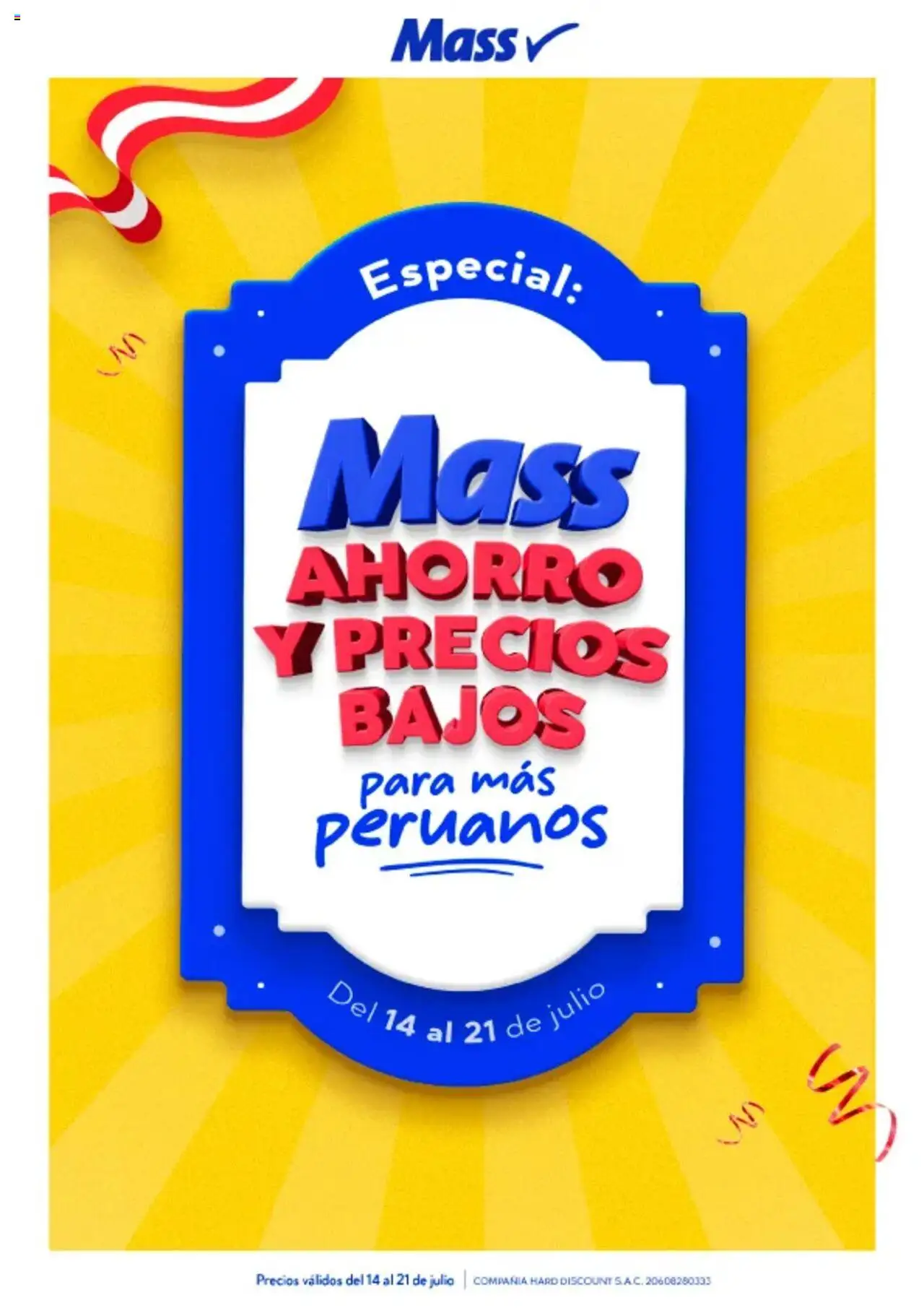Mass Especial Fiestas Patrias (14/07/2025 - 21/07/2025) - ofertas de hoy - número de página 1