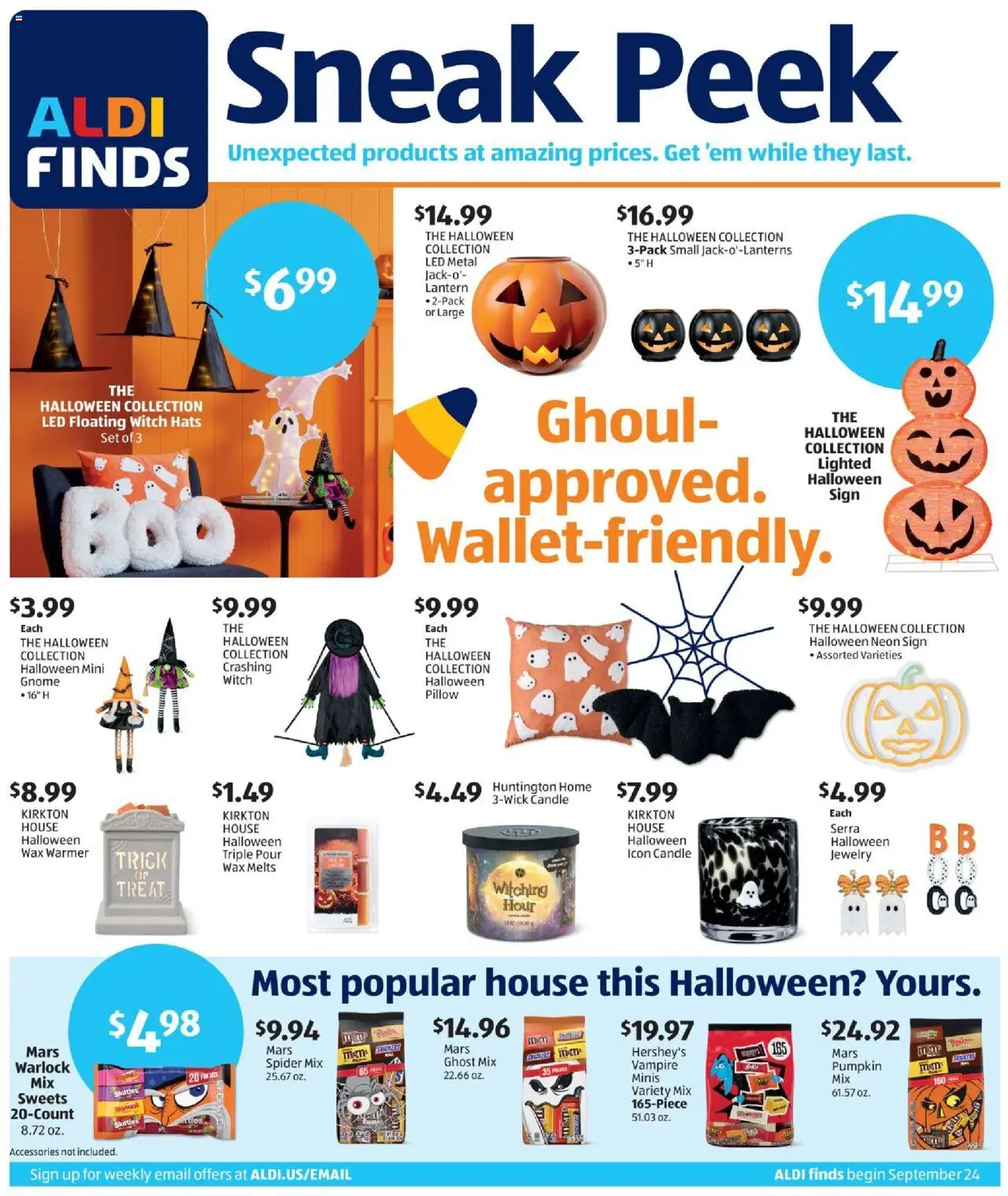 Aldi Weekly Ad from 09/24/2025 - Flyer, Sales ad - Page number 1
