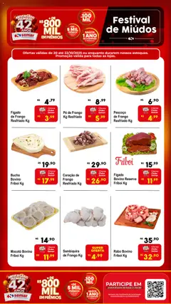Pré-Visualização do folheto "Ofertas Festival de Miúdos" da loja Semar Supermercado válido a partir de 20/10/2025