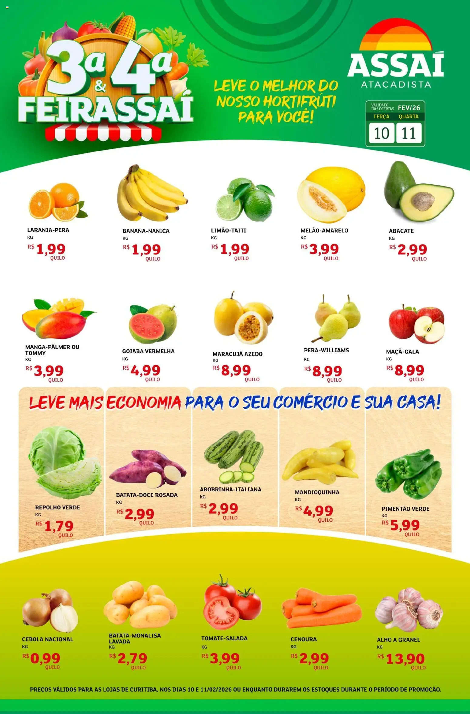 Pré-Visualização do folheto "Encarte - PR" da loja Assaí Atacadista válido a partir de 10/02/2026