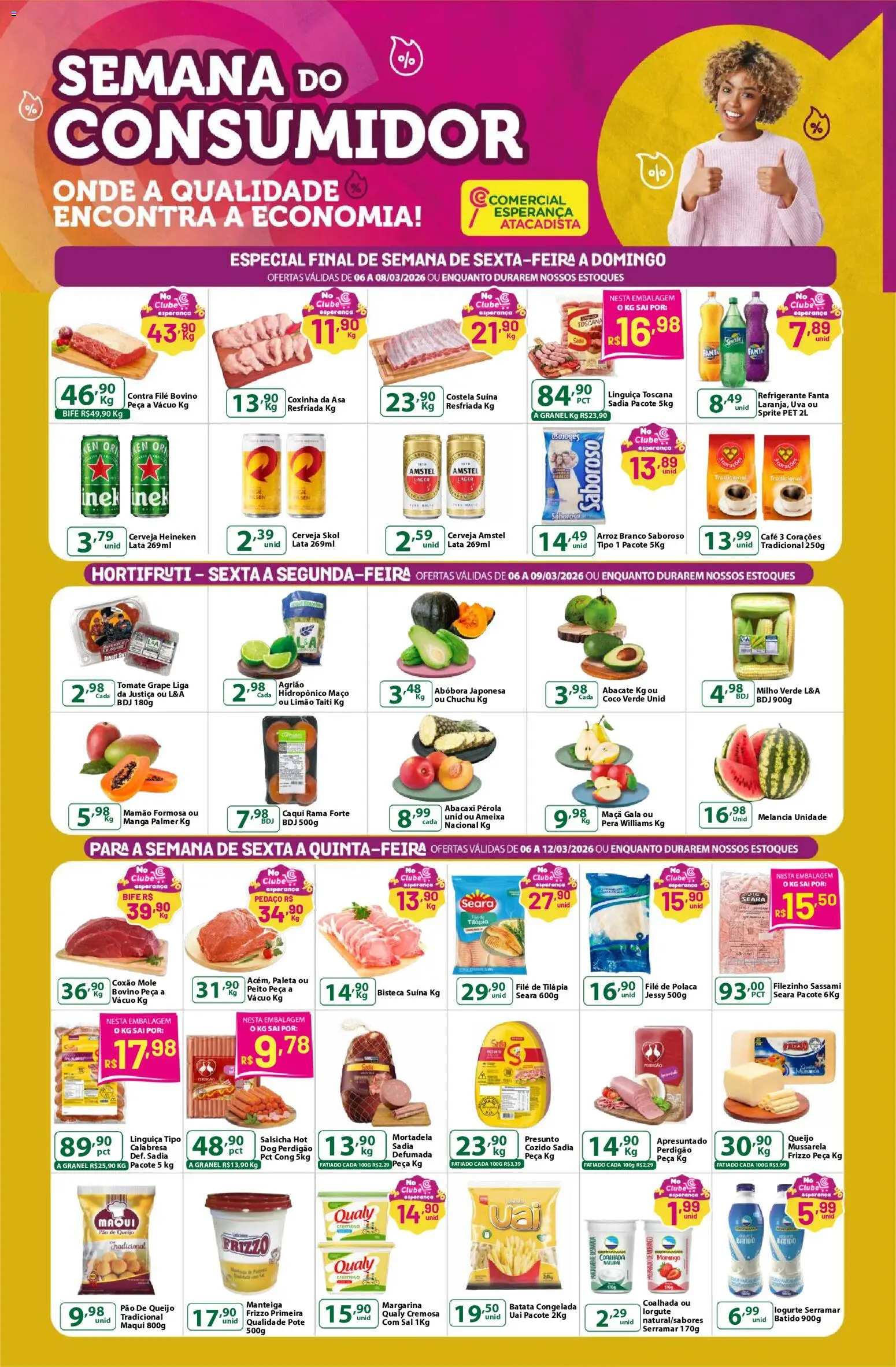 Pré-Visualização do folheto "Comercial Esperança - Ofertas da semana" da loja Comercial Esperança válido a partir de 06/03/2026