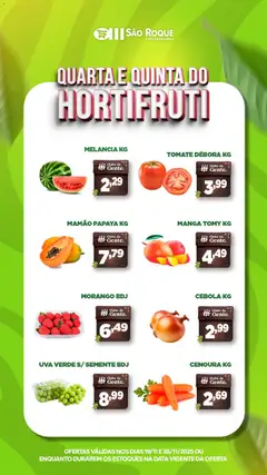 Pré-Visualização do folheto "Ofertas da semana" da loja São Roque Supermercados válido a partir de 19/11/2025