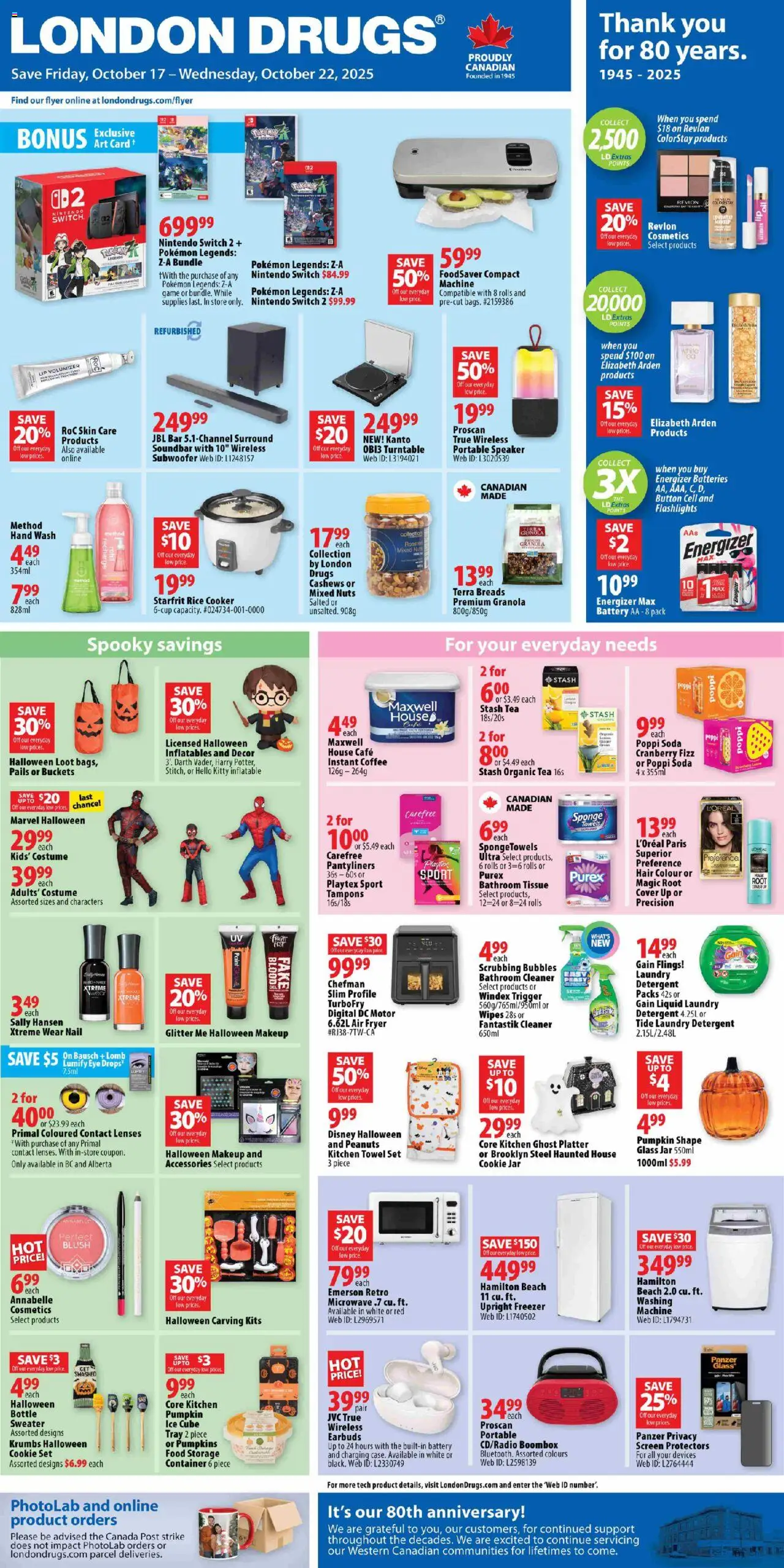 London Drugs flyer valid from Oct 17, 2025 - page number 1