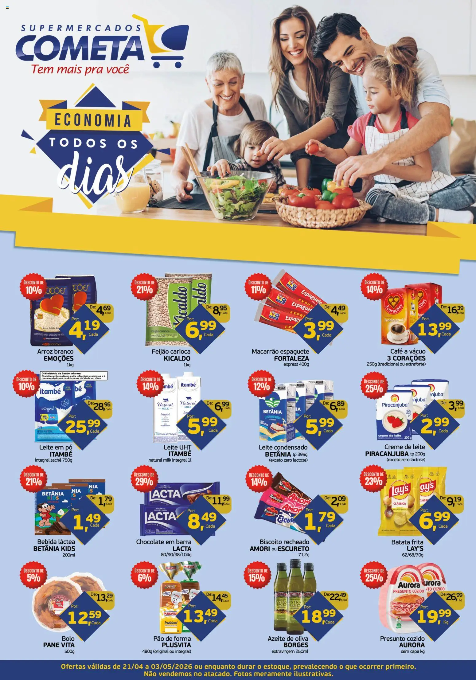 Pré-Visualização do folheto "Cometa Supermercados ofertas Dezenal" da loja Cometa Supermercados válido a partir de 21/04/2026