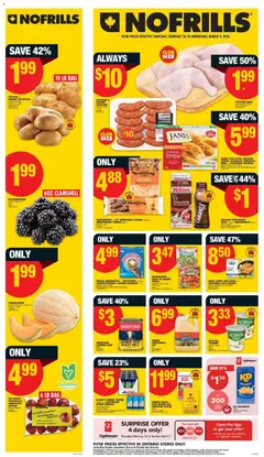 Un aperçu du dépliant Weekly Flyer - ON du magasin No Frills est valide à partir 26 févr. 2026