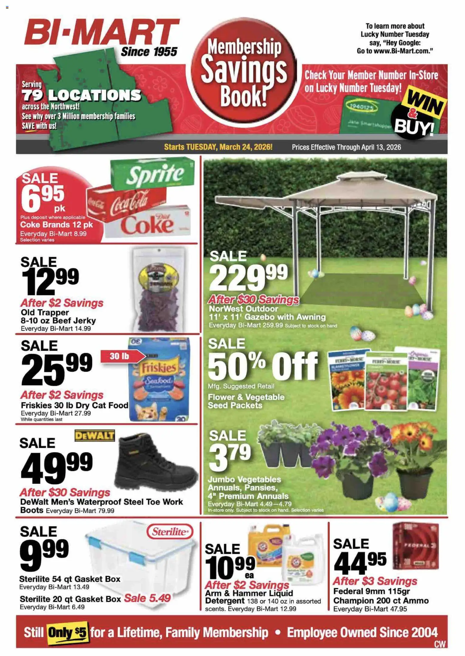 Ad Preview of Bi-Mart Bi-Mart Membership Savings Book from 03/24/2026