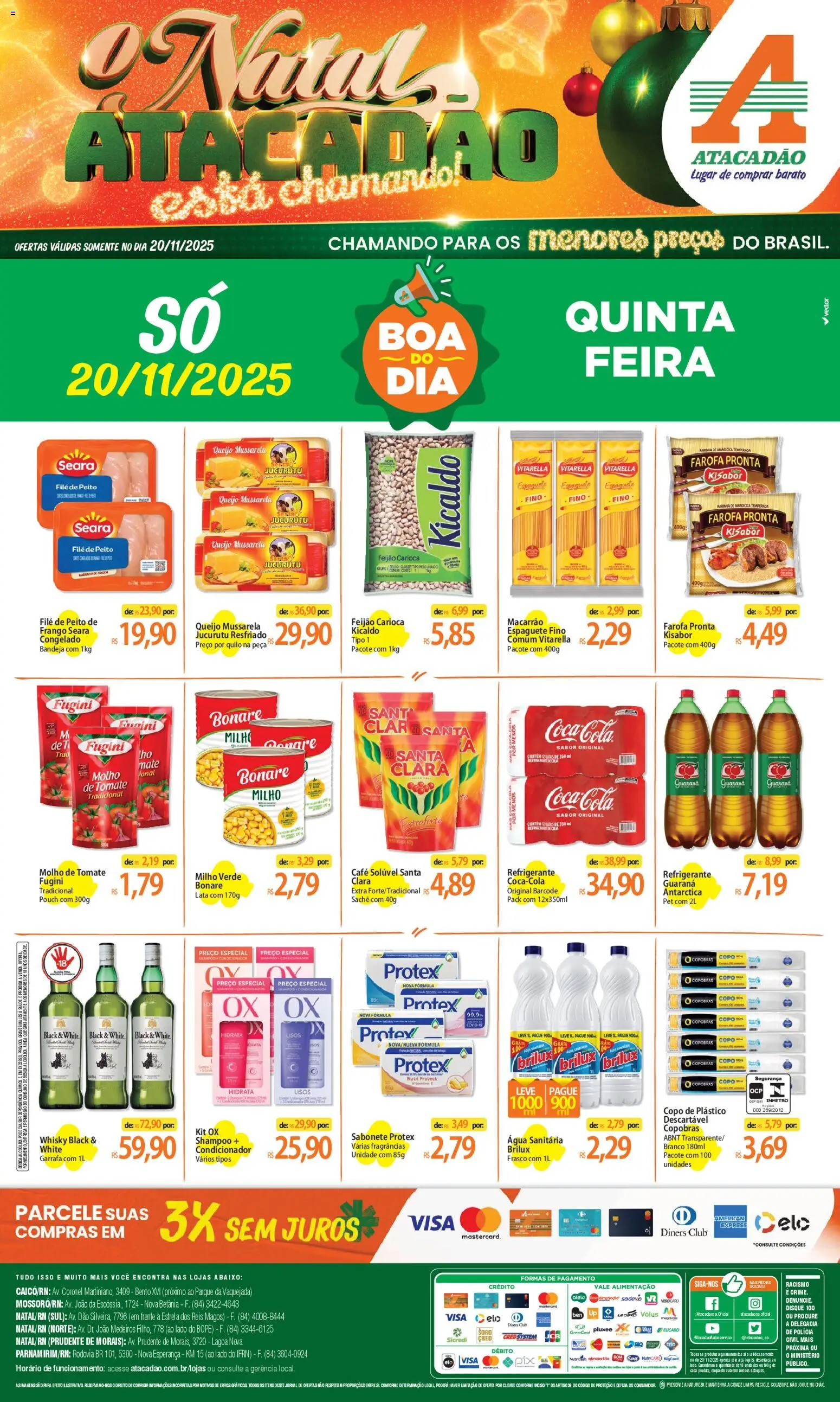 Pré-Visualização do folheto "Ofertas - RN" da loja Atacadão válido a partir de 20/11/2025