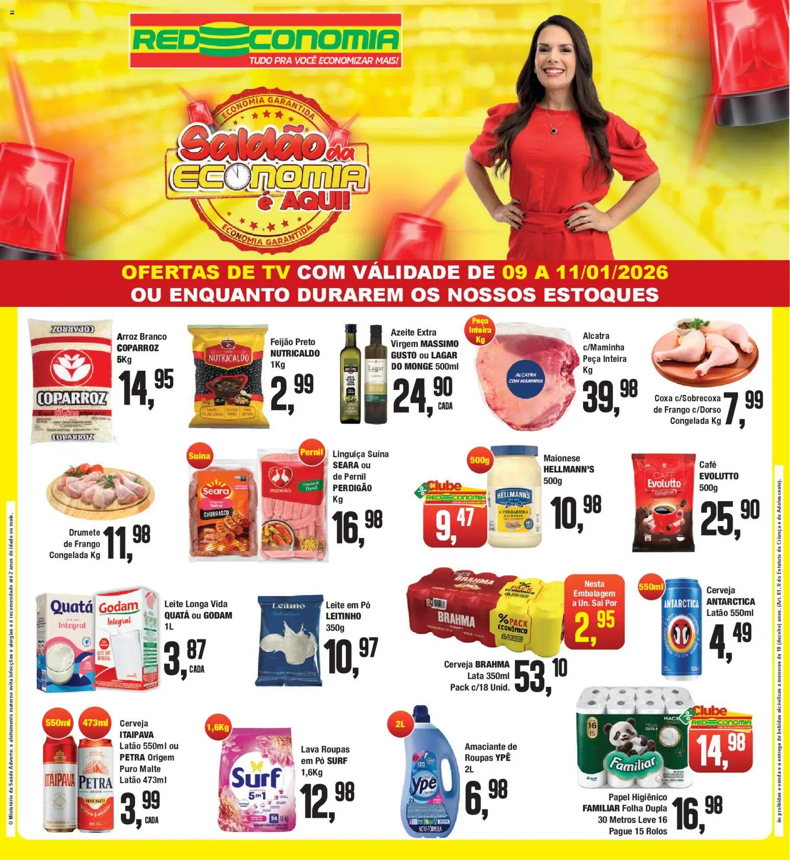 Pré-Visualização do folheto "Encarte" da loja RedEconomia válido a partir de 09/01/2026