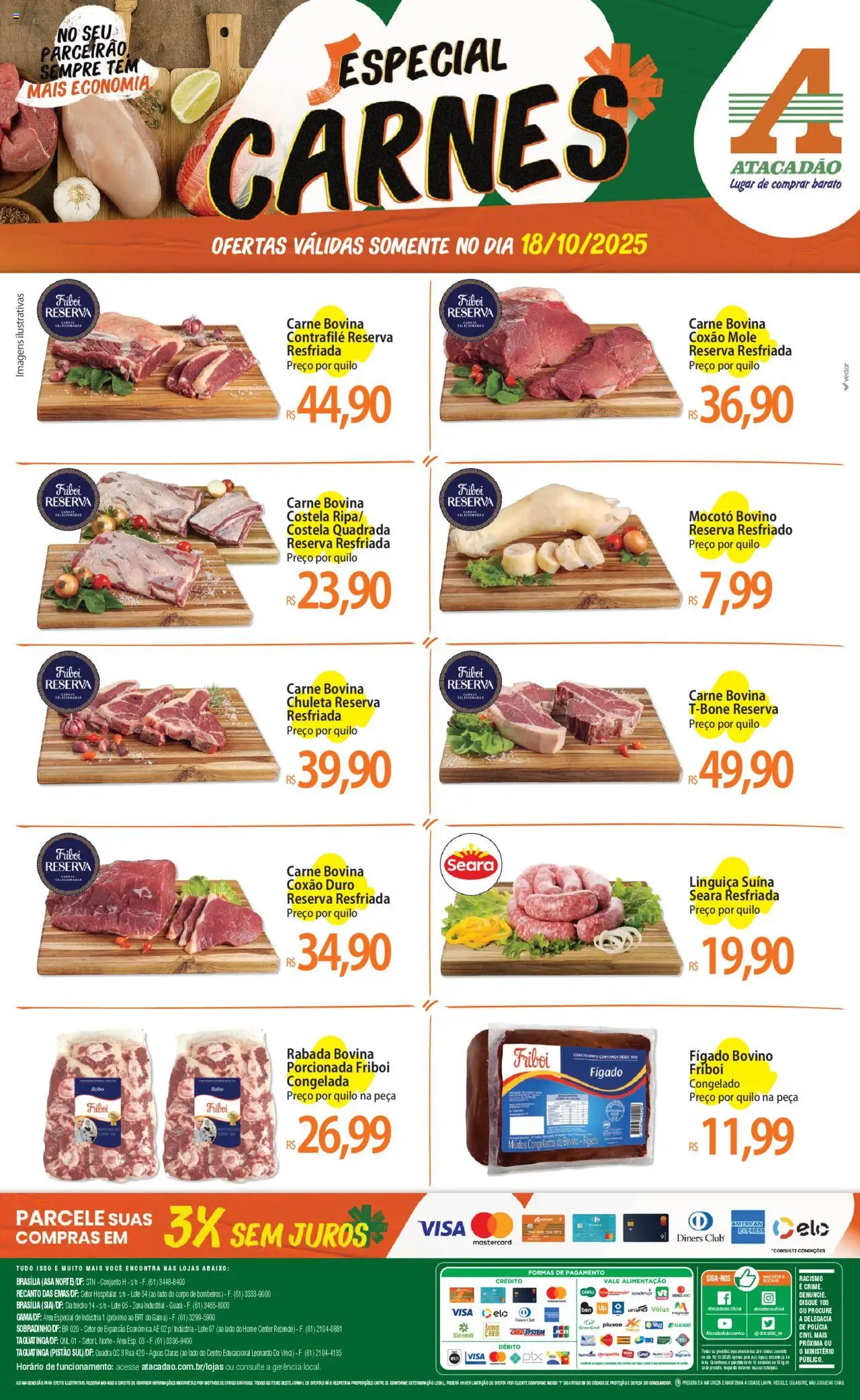 Atacadão folheto "Ofertas - DF" válido a partir de 18/10/2025 - número de página 1